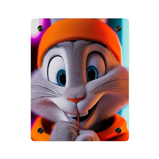 Bunny Animals Catoon Acrylic Wall Art Panels Home Decor