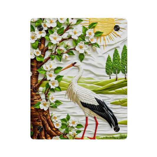 Crane Acrylic Wall Art Panels Home Decor
