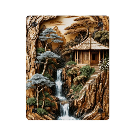 3d Art Vintage House Acrylic Wall Art For Home Decore