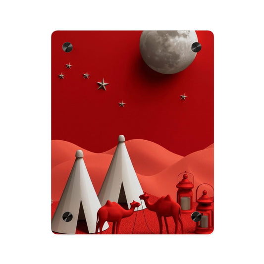 Camp On Desert Acrylic Wall Art Panels Home Decor