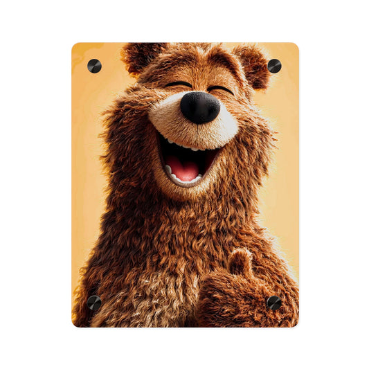 Happy Bear animals Acrylic Wall Art Panels Home Decor