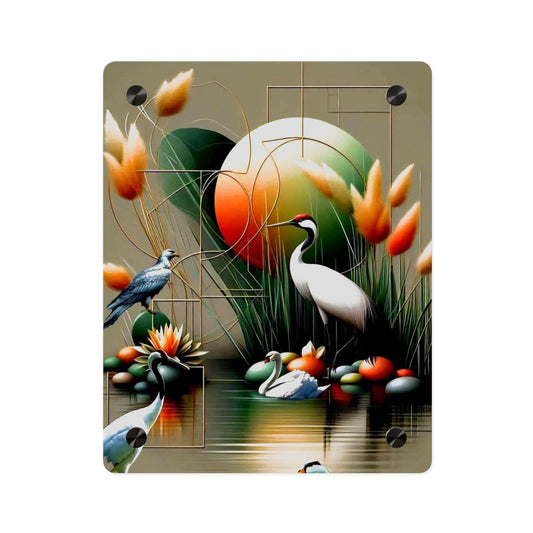 3d Art Cranes Acrylic Wall Art Panels Home Decor