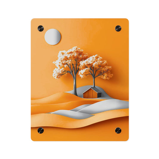 3d Art Yellow Acrylic Wall Art Panels Home Decor