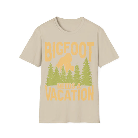 Bigfoot Needs Vacation T-Shirt