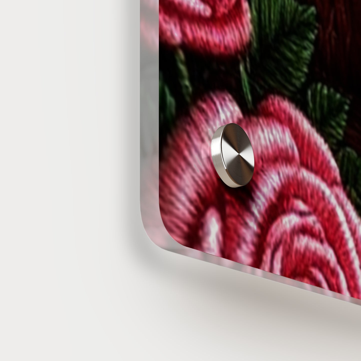 Crochet Dog At A Beach Acrylic Wall Art Panels Home Decor