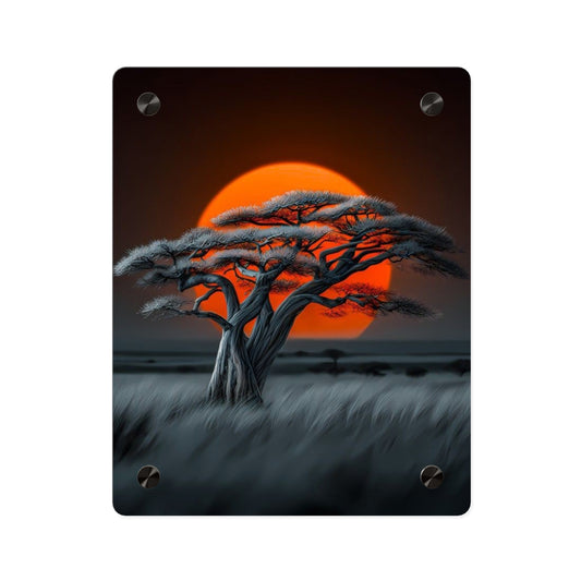 Sunset Savanna Afrohemian Acrylic Wall Art Panels Home Decor