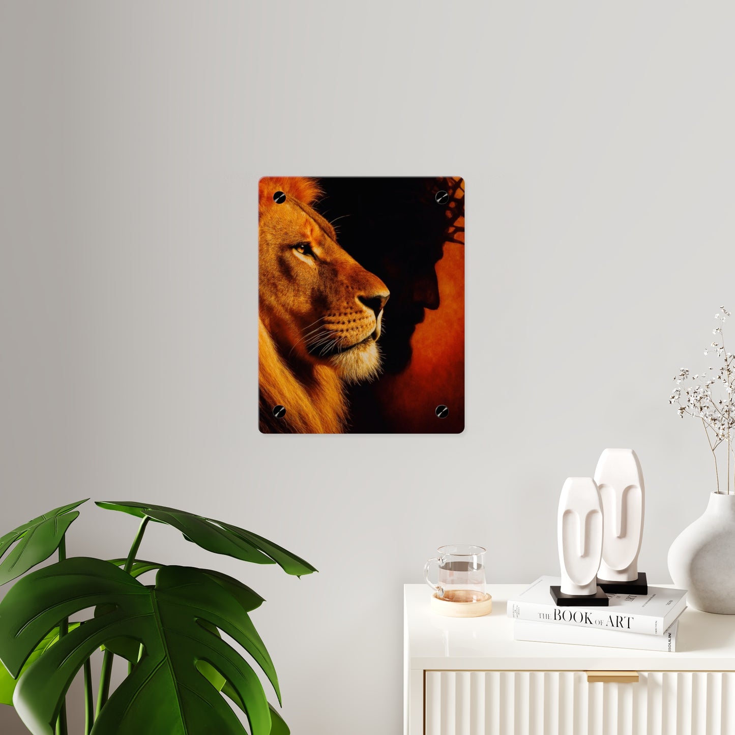 Jesus King Christian Acrylic Wall Art Panels Home Decor