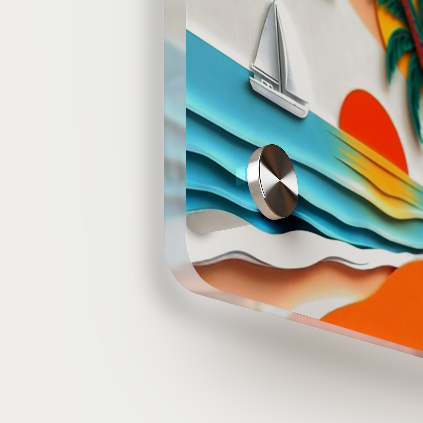 Sunset Beach Acrylic Wall Art Panels Home Decor