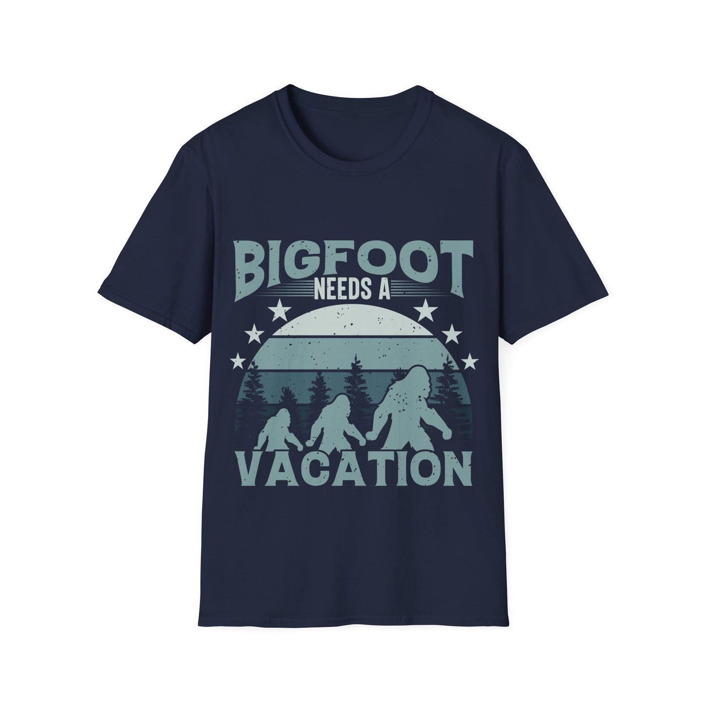 Bigfoot Needs Vacation T-Shirt