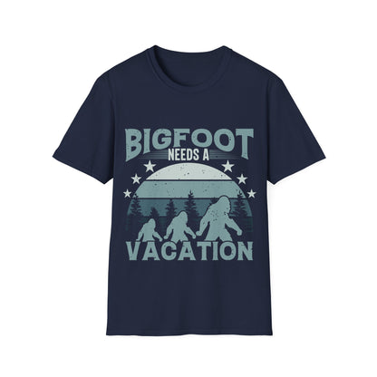 Bigfoot Needs Vacation T-Shirt