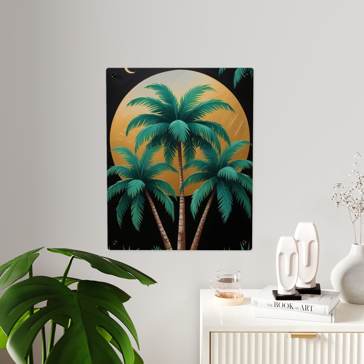 Coconut Acrylic Wall Art Panels Home Decor
