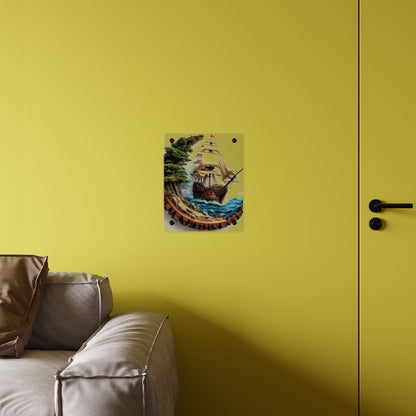 Modern King's Ship Acrylic Wall Art Panels Home Decor