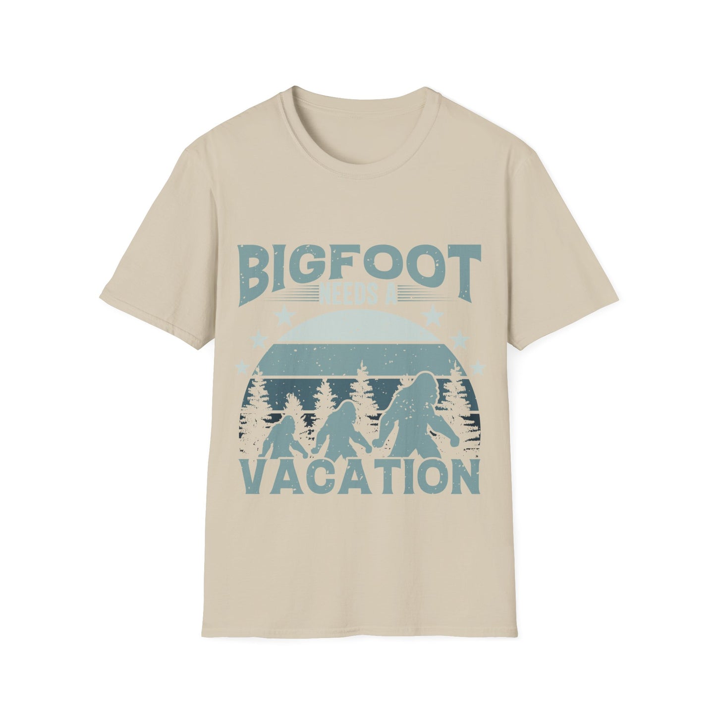 Bigfoot Needs Vacation T-Shirt