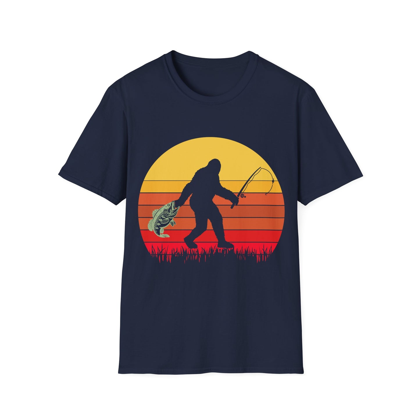 Bigfoot Fishing T-Shirt