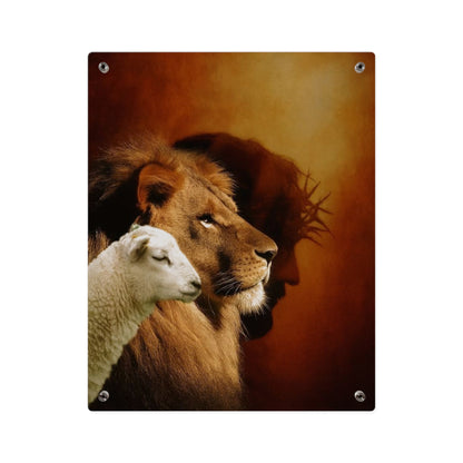 Jesus King Christian Acrylic Wall Art Panels Home Decor