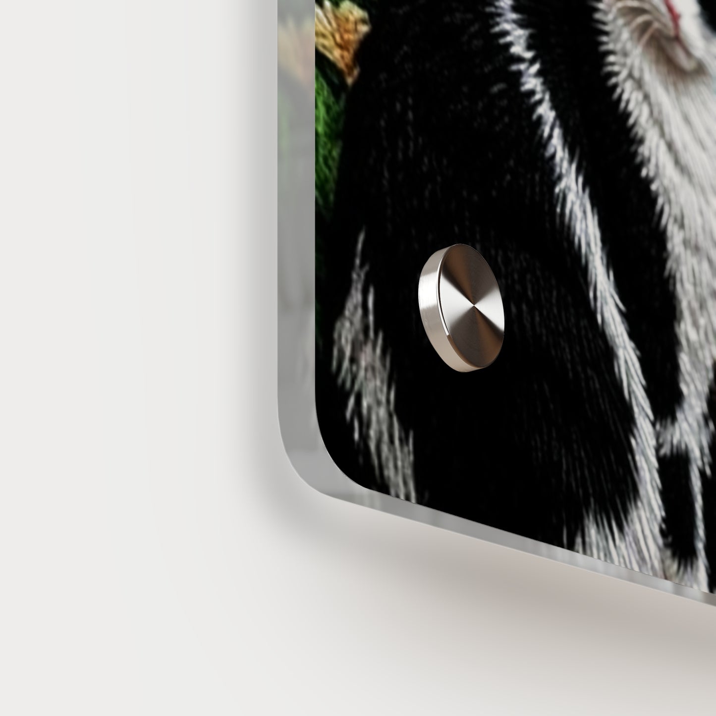 Crochet Cat Acrylic Wall Art Panels Home Decor