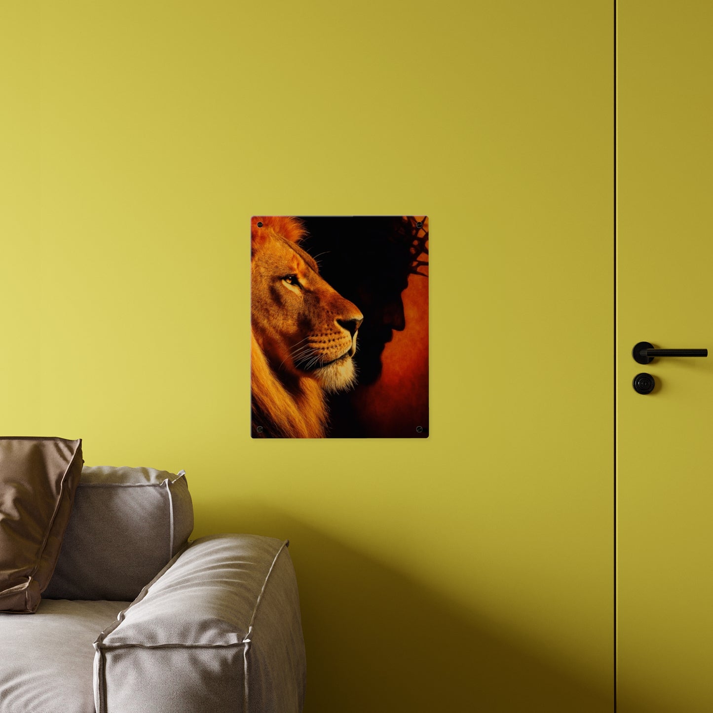 Jesus King Christian Acrylic Wall Art Panels Home Decor