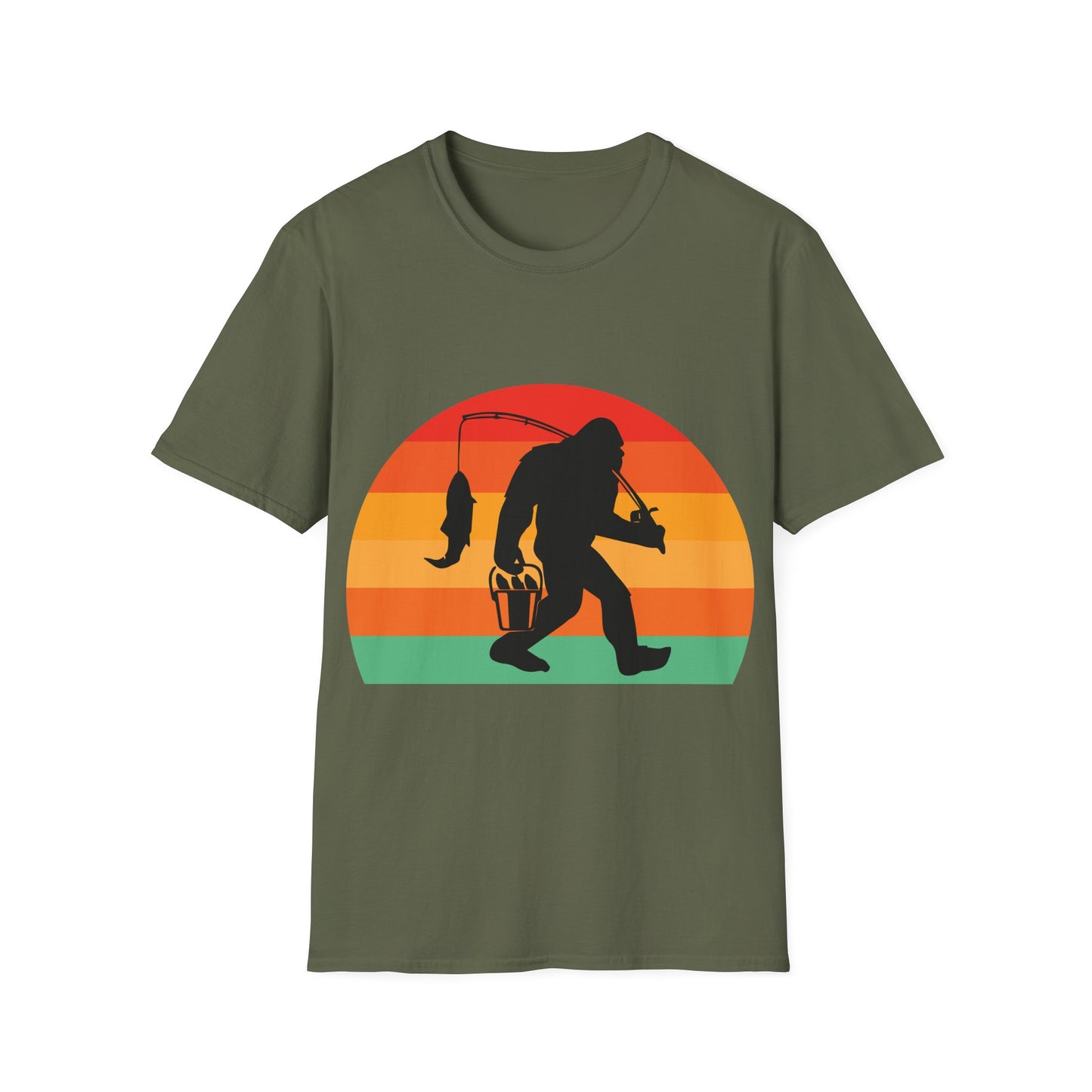 Bigfoot Fishing T-Shirt