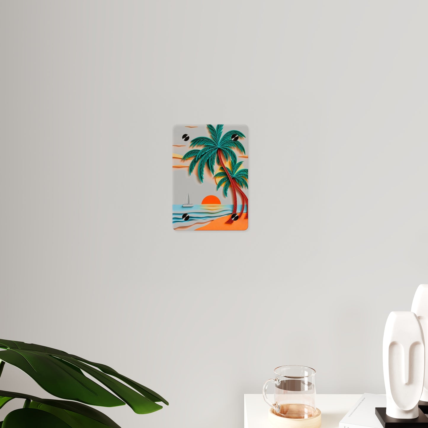 Sunset Beach Acrylic Wall Art Panels Home Decor