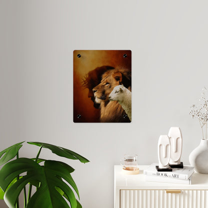 Jesus King Christian Acrylic Wall Art Panels Home Decor