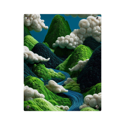 Mountain Side 3d Art Acrylic Wall Art Panels Home Decor