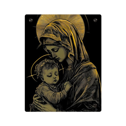 Virgin Merry Christian Acrylic Wall Art Panels Home Decor