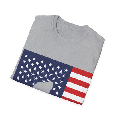 Amarican Bigfoot Flag T-Shirt