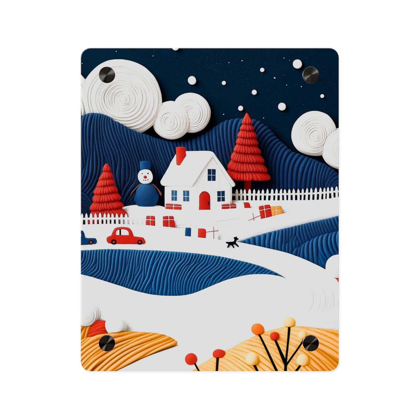 Crochet Acrylic Wall Art Panels Home Decor