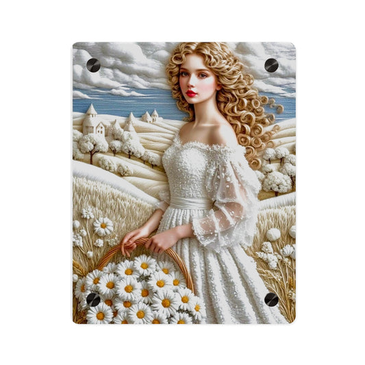 Cute Blonde Acrylic Wall Art Panels Home Decor