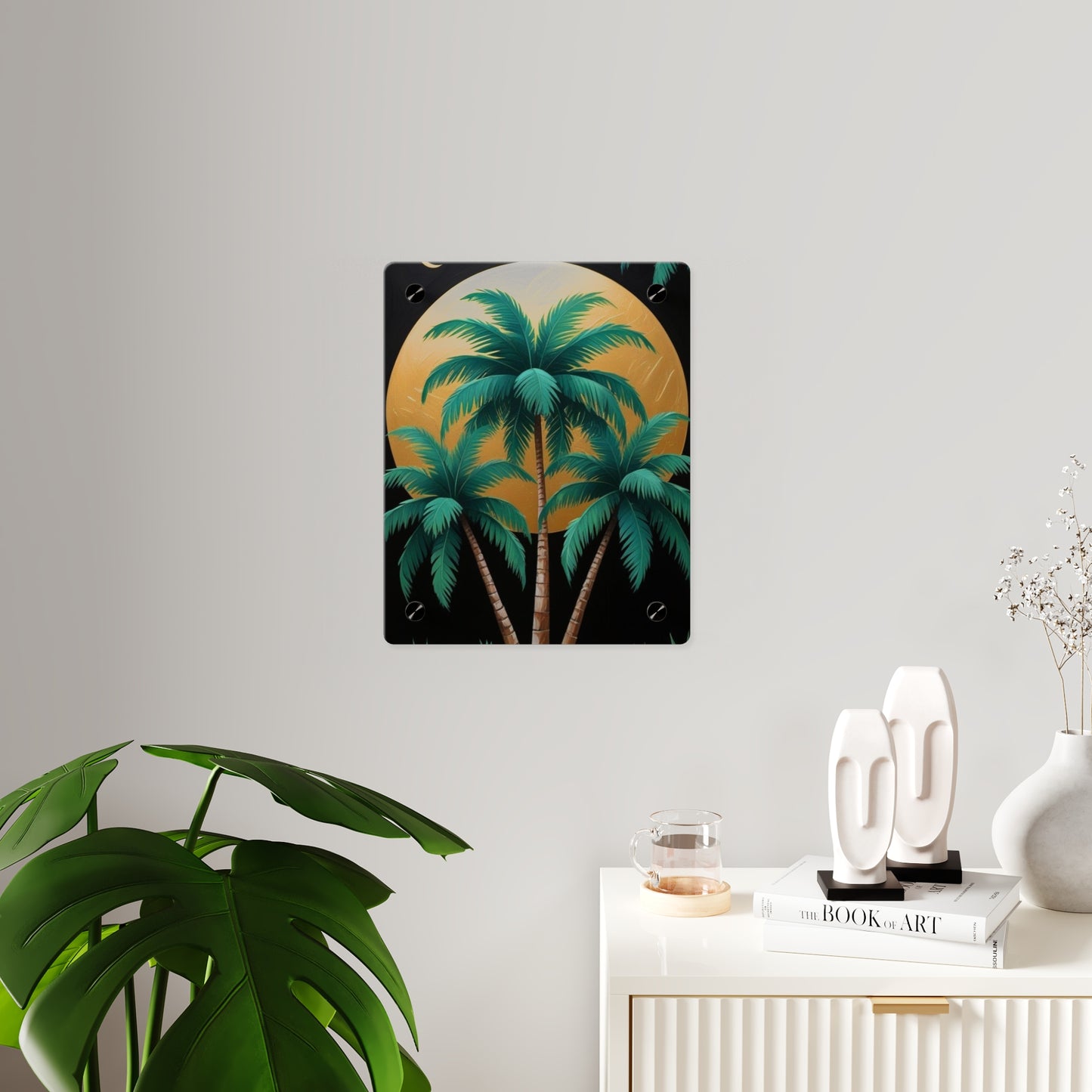 Coconut Acrylic Wall Art Panels Home Decor