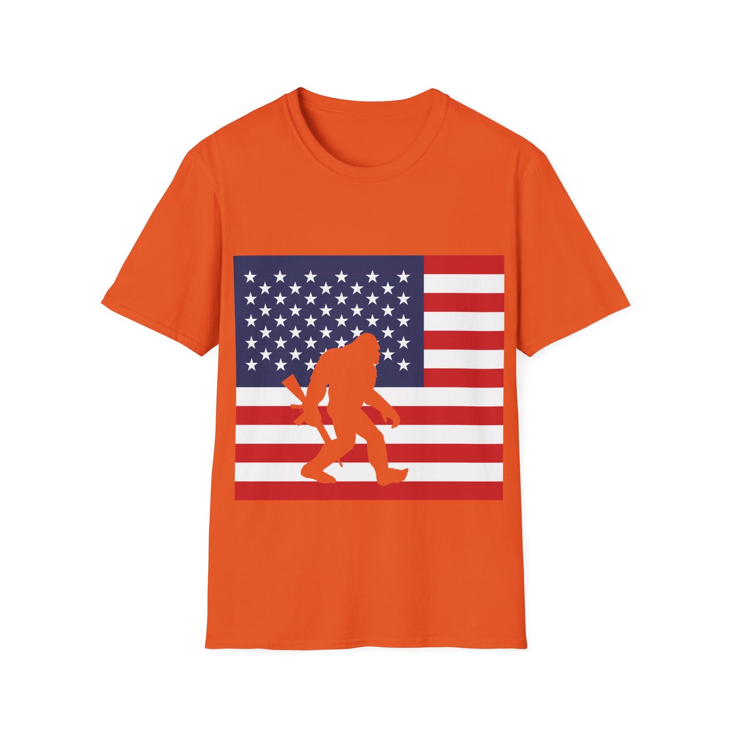 Amarican Bigfoot Flag T-Shirt