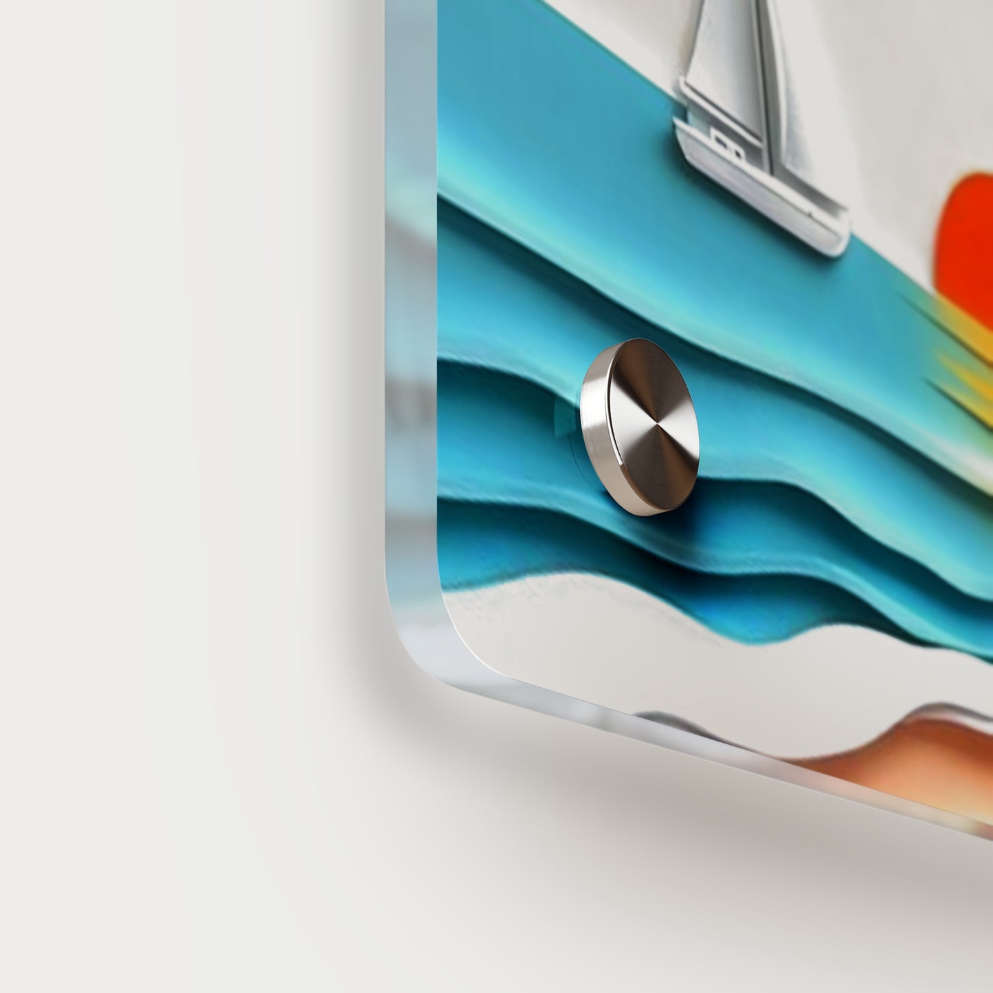 Sunset Beach Acrylic Wall Art Panels Home Decor