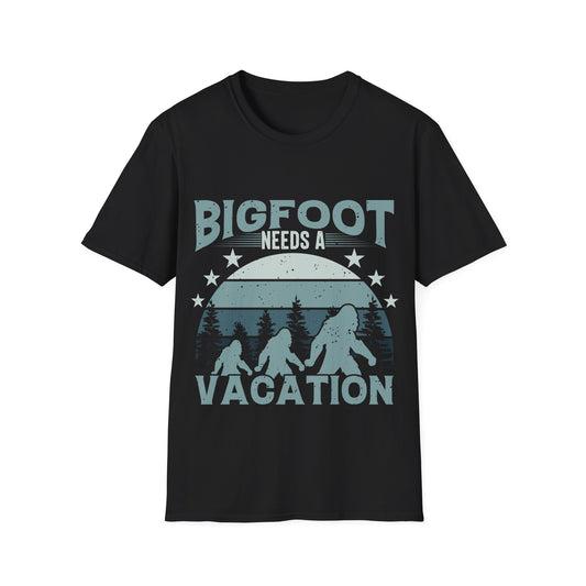 Bigfoot Needs Vacation T-Shirt