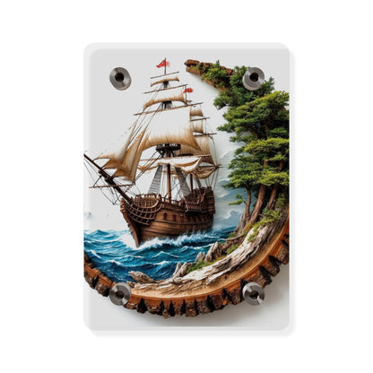 Modern King's Ship Acrylic Wall Art Panels Home Decor