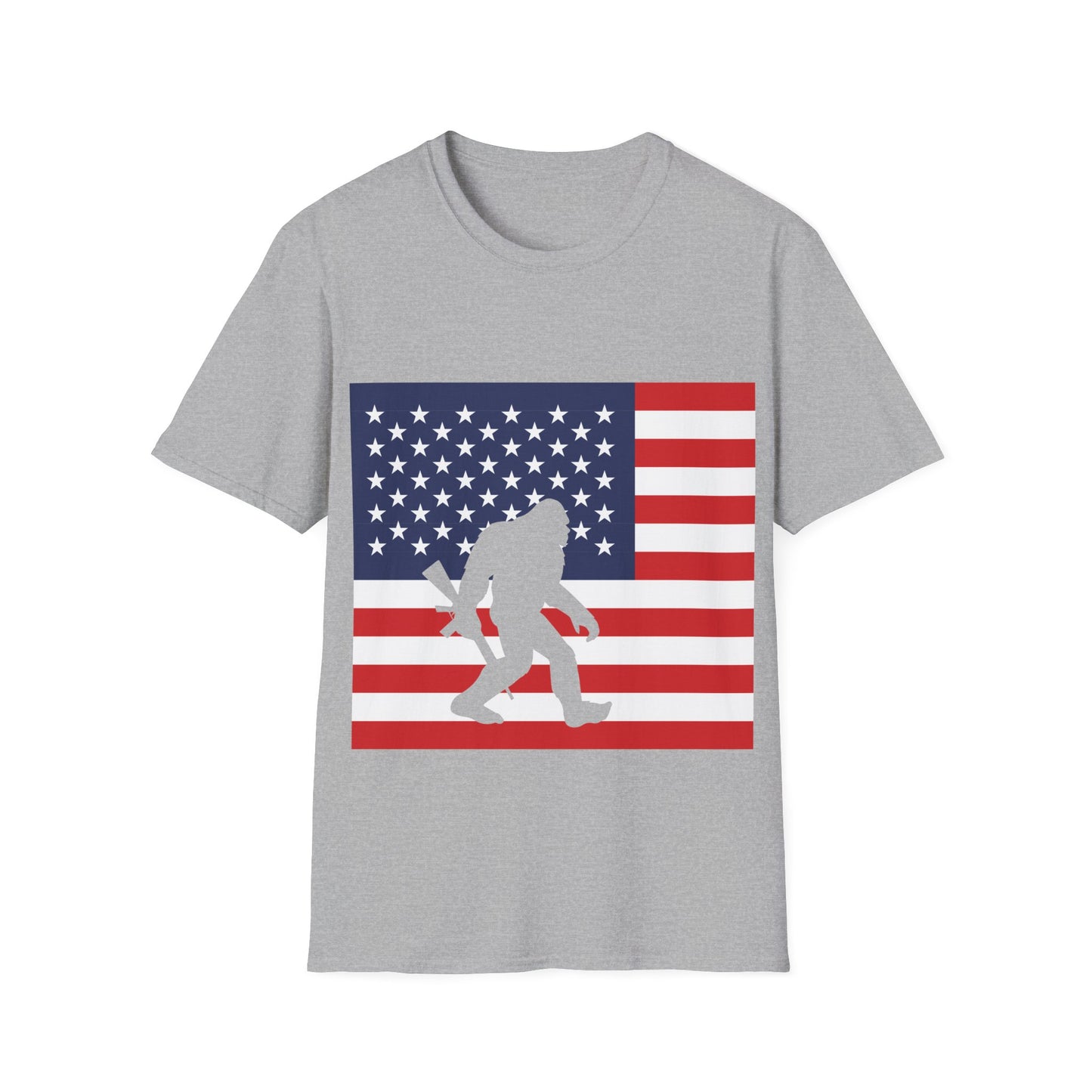 Amarican Bigfoot Flag T-Shirt
