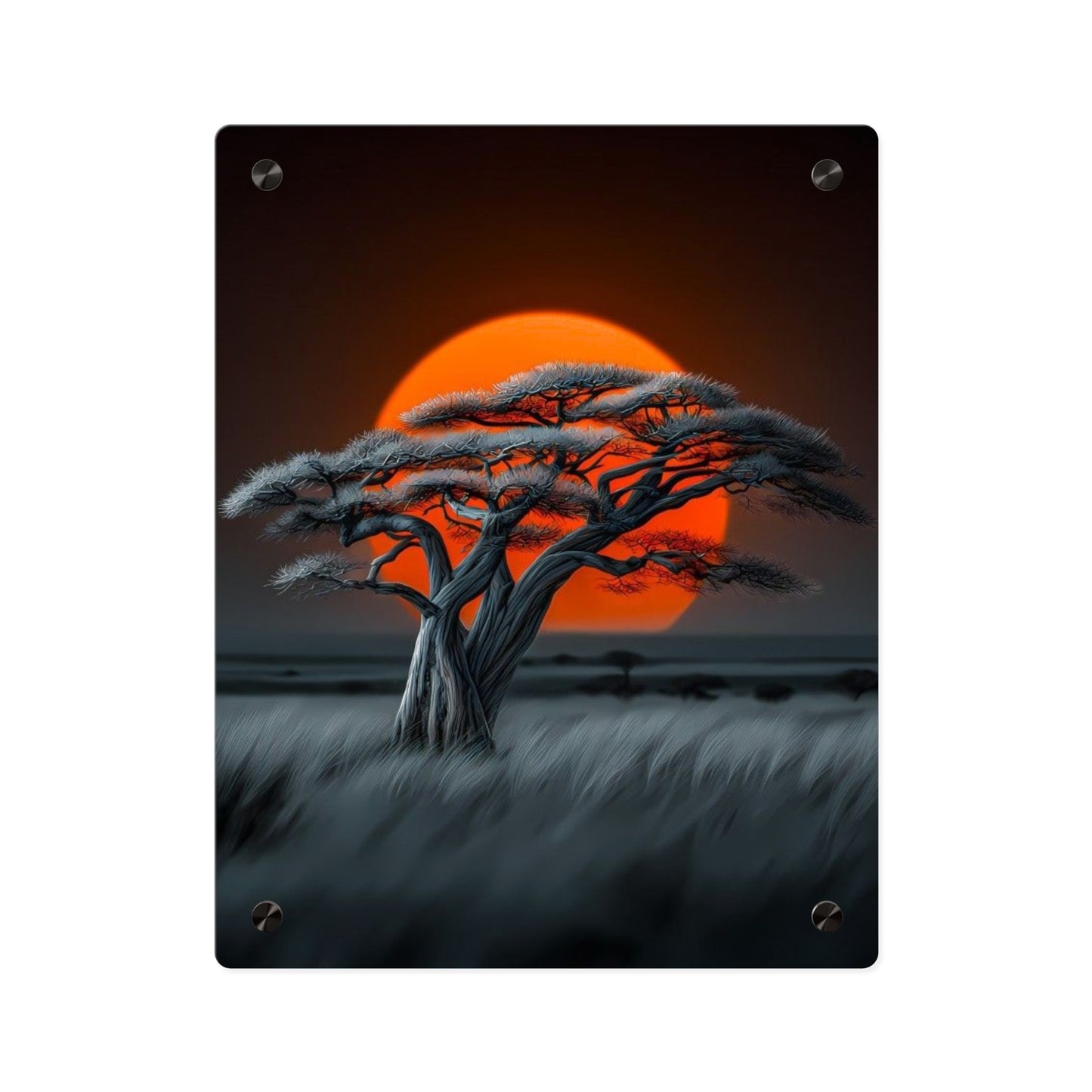 Sunset Savanna Afrohemian Acrylic Wall Art Panels Home Decor