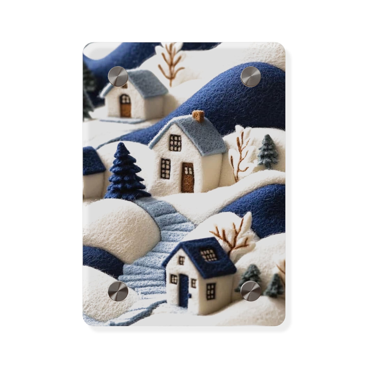 Crochert House  Acrylic Wall Art Panels Home Decor