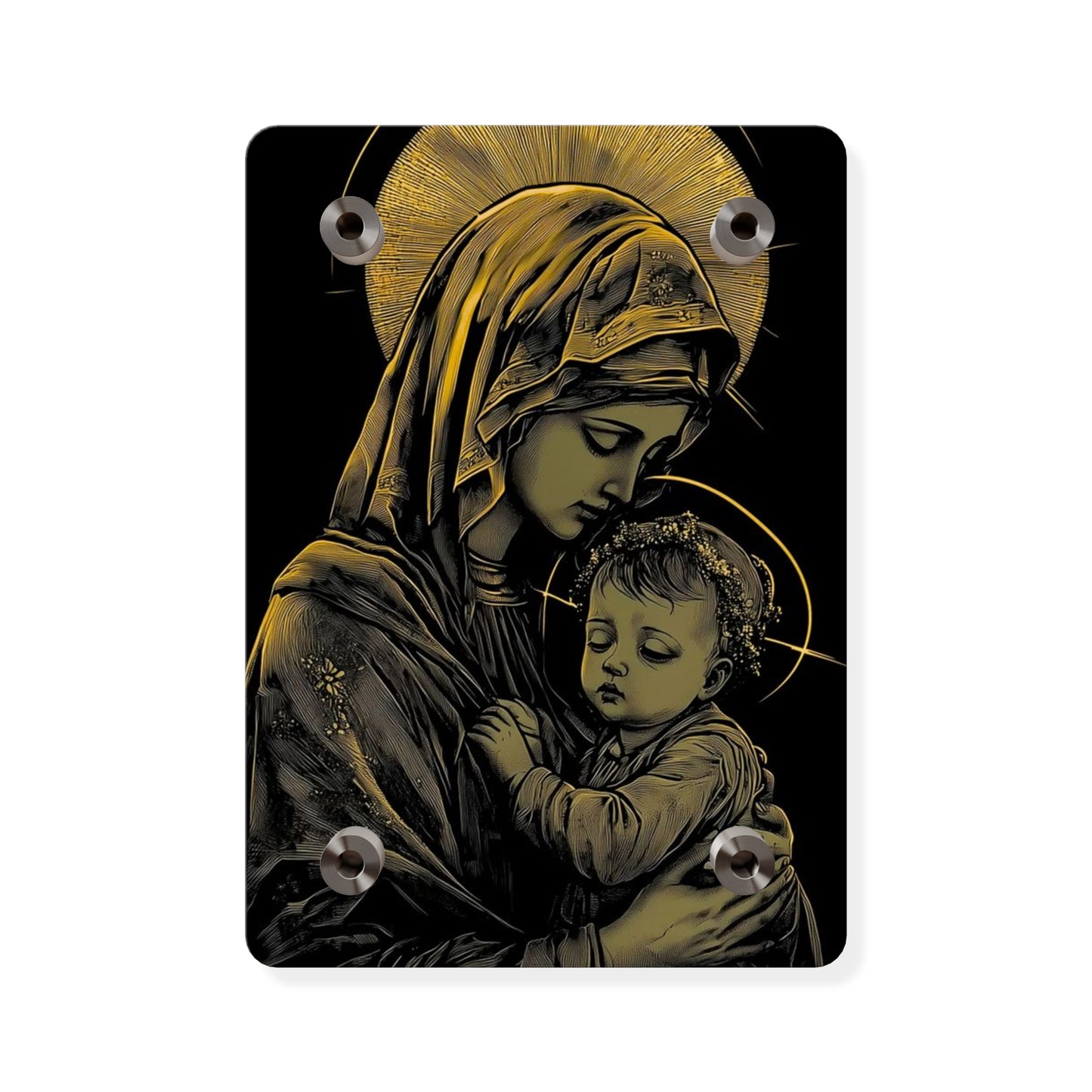 Virgin Merry Christian Acrylic Wall Art Panels Home Decor