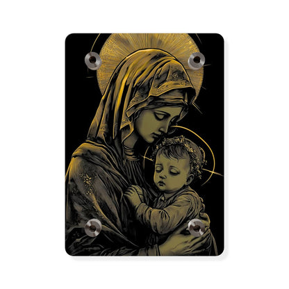 Virgin Merry Christian Acrylic Wall Art Panels Home Decor