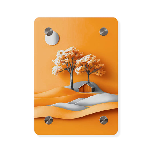 3d Art Yellow  Acrylic Wall Art Panels Home Decor