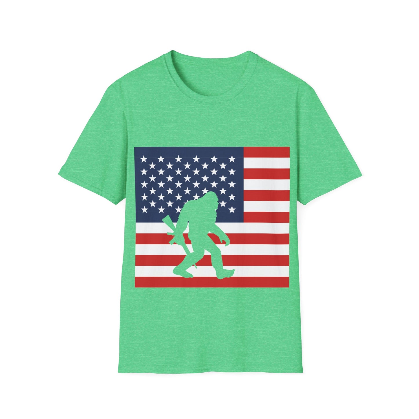 Amarican Bigfoot Flag T-Shirt