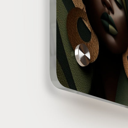 Potrait Afrohemian Acrylic Wall Art Panels Home Decor