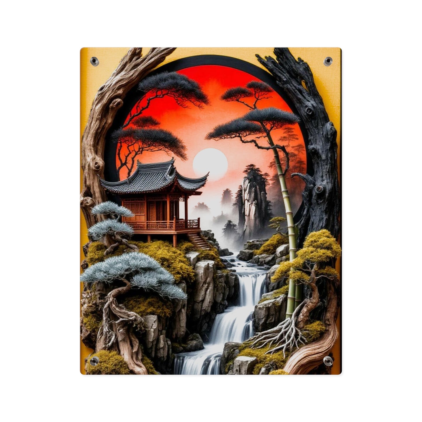 Native China 3d Art  Acrylic Wall Art Panels Home Decor