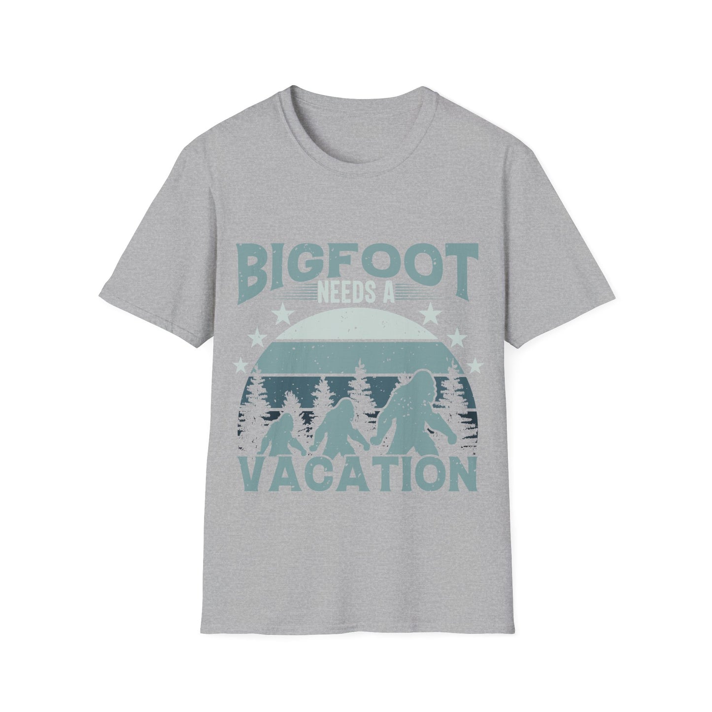 Bigfoot Needs Vacation T-Shirt
