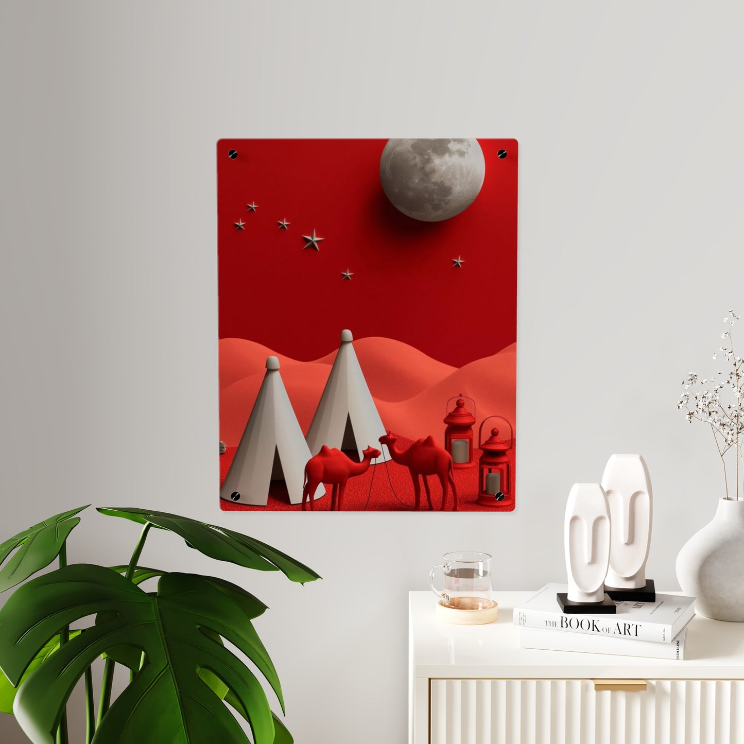 Camp On Desert Acrylic Wall Art Panels Home Decor