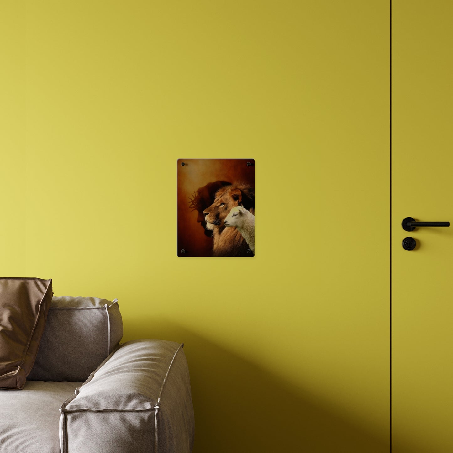 Jesus King Christian Acrylic Wall Art Panels Home Decor