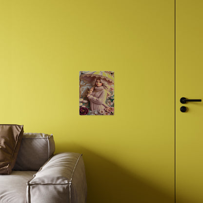 Crochet Cute Blonde Acrylic Wall Art Panels Home Decor