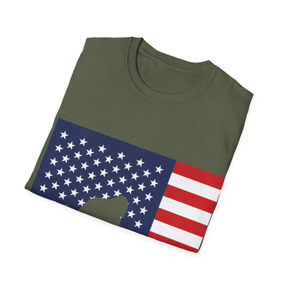 Amarican Bigfoot Flag T-Shirt