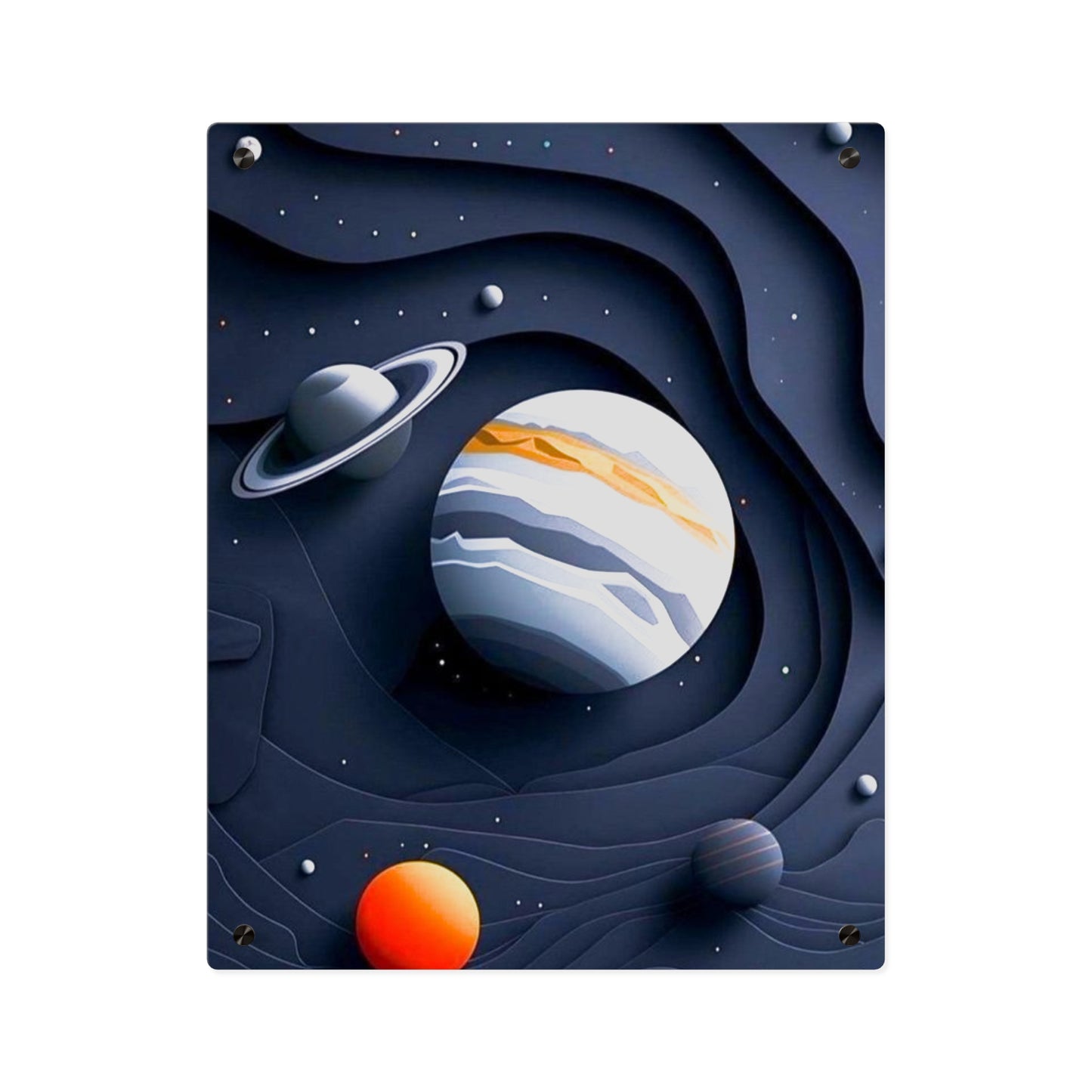 Solar System 3d Art Acrylic Wall Art Panels Home Decor