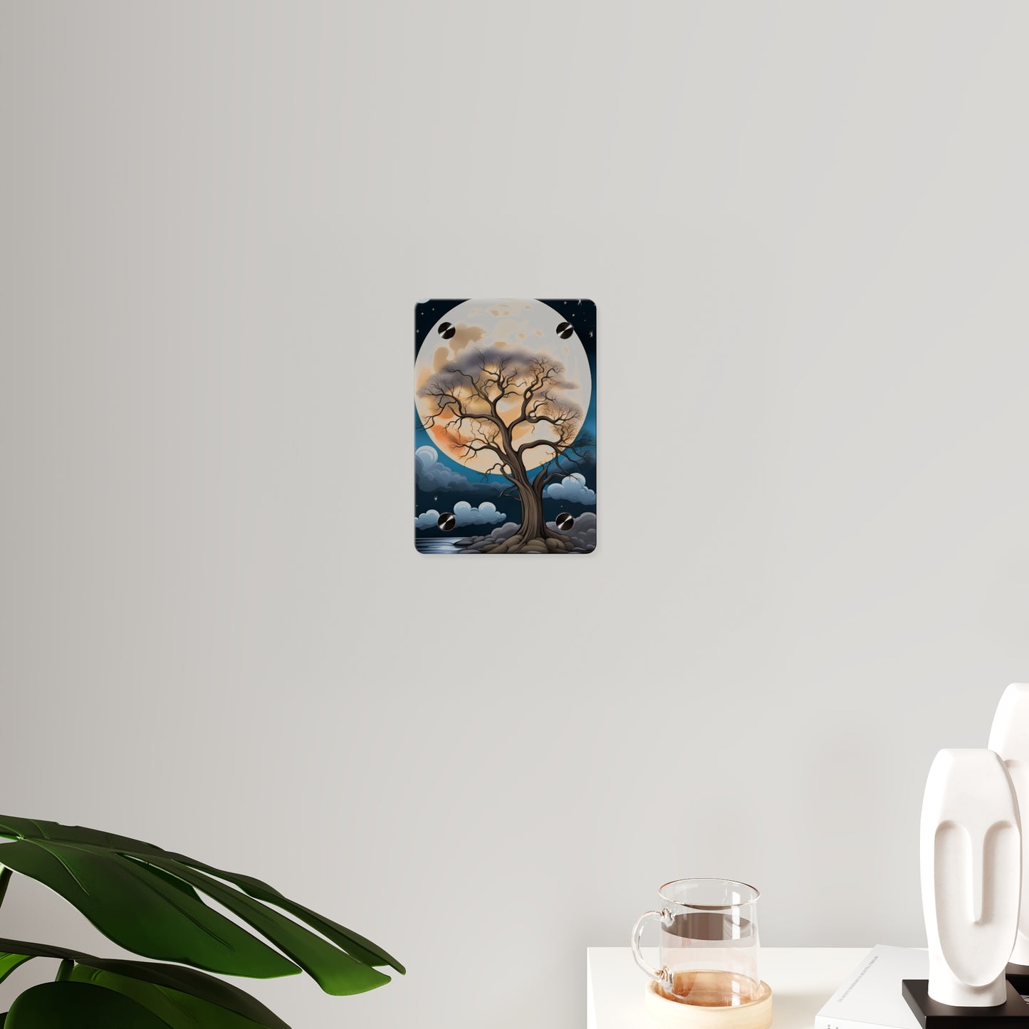 Fancy Moon Tree Acrylic Wall Art Panels Home Decor